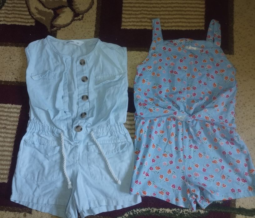 Комбезы летние на девочку, 4-6 лет