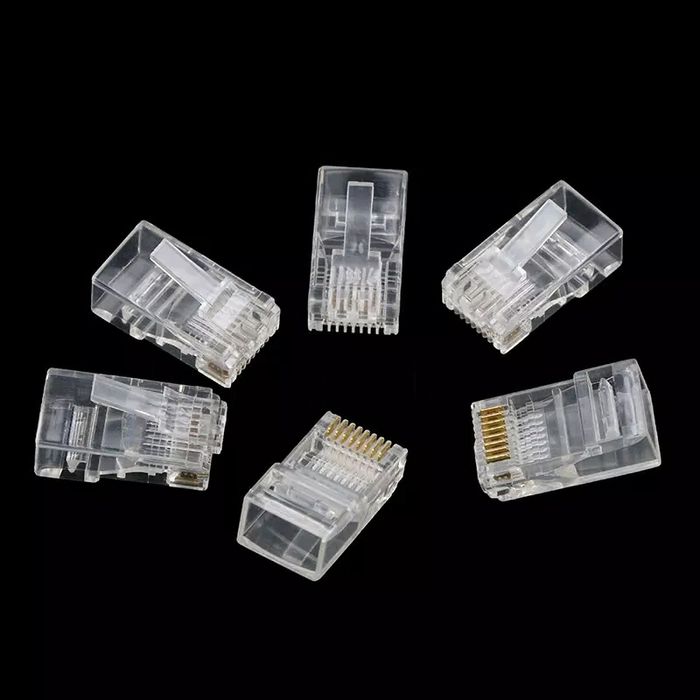 Конектора RJ45 (50 шт) Cat 5E. Качественные. Алматы.