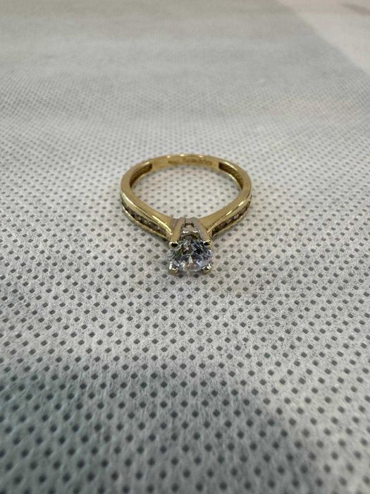 (Ag41) Inel aur, 14K B5824 - Certificat de garanție!