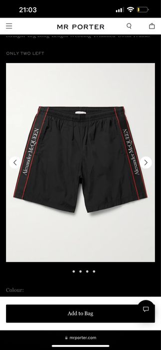 Pantaloni scurti plaja Alexander Mcqueen originali