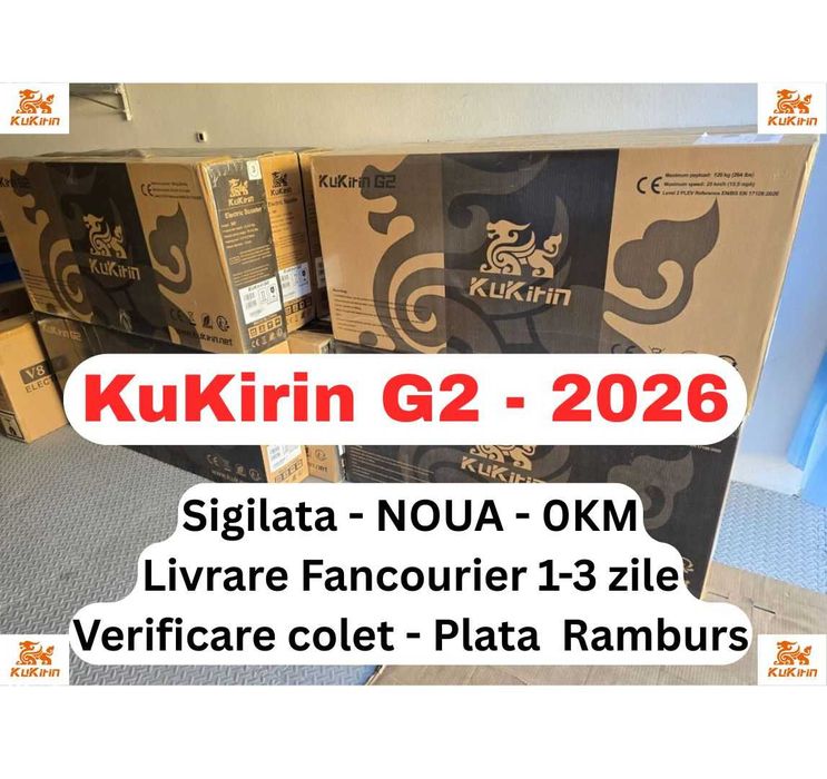 Kukirin G2 2025 NOU Sigilat + GARANTIE 12 Luni