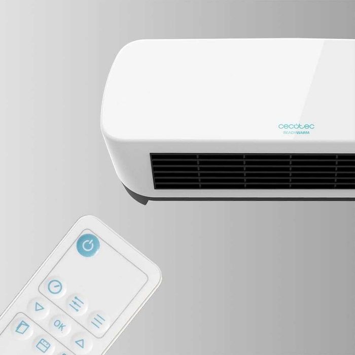 Стенна вентилаторна печка Cecotec Ready Warm 5200, 2000W, Керамичен