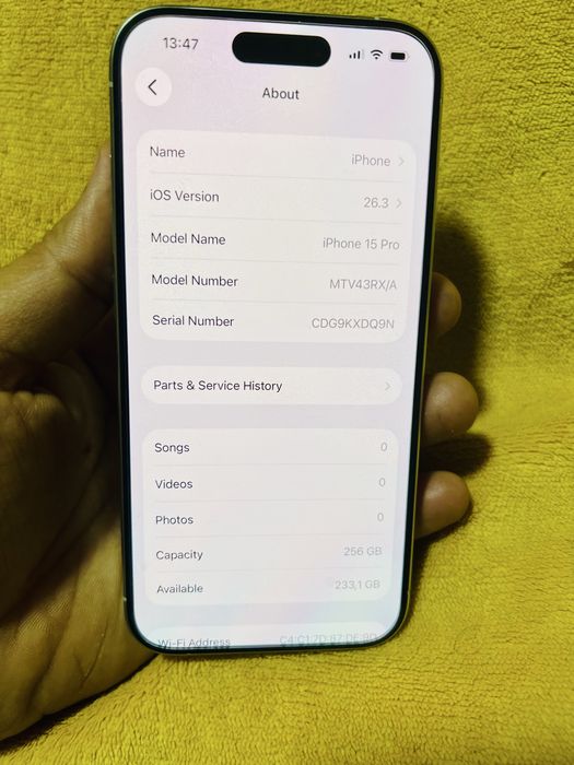 Dezmembrez Iphone 15 pro 256gb camarele defecte