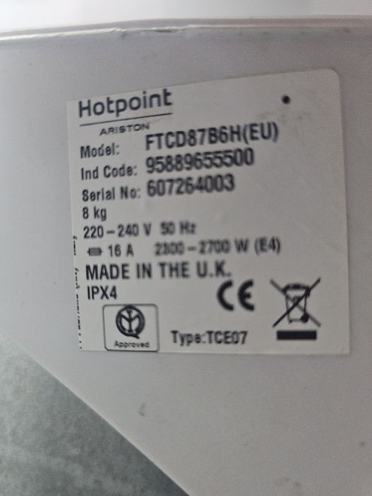 Uscător Rufe Hotpoint Ariston 8Kg