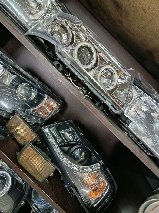 Тюнинг фары Audi 80 B4 2 вида Моноблоки