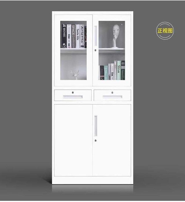 шкаф   Шкаф с закалённым стеклом  /Прочный офисный шкаф