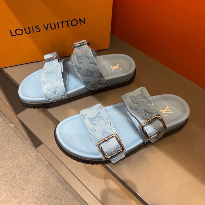 Papuci barbat Louis Vuitton LV Slippers 2026 collection Premium !