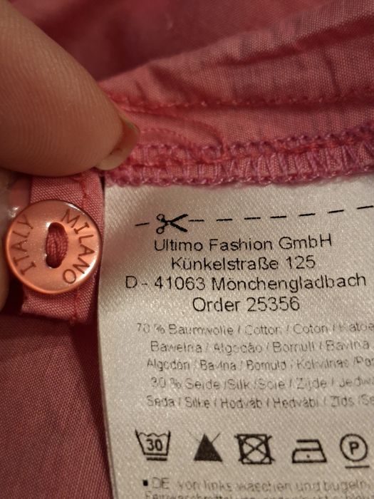 Milano ITALY 30%SILK 70%Cotton