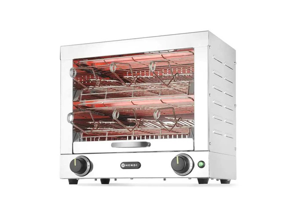 HENDI Multi Toaster – Професионален двуетажен тостер с 6 щипки