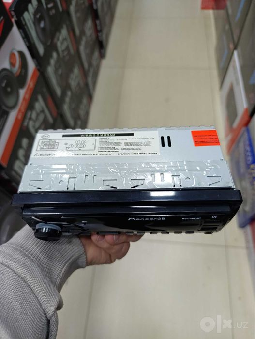 Pioneer.GB MVH-340DBT Bluetooth Avtomagnitola 12V/24V USB/TF/AUX