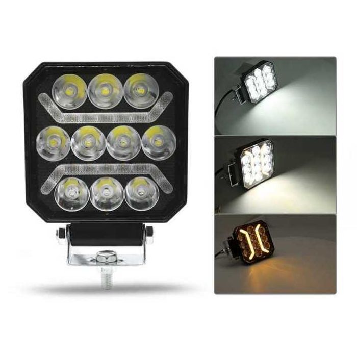 1 бр. Диоден халоген LED бяла и жълта светлина габарит, 12/24V - T456