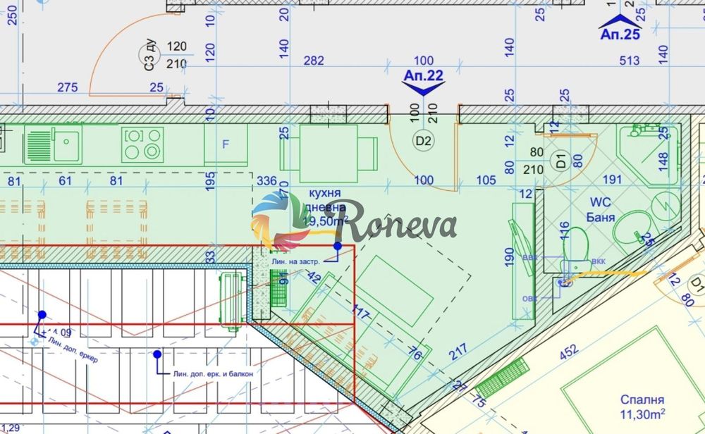 1-стаен в Варна-Лятно кино Тракия площ 40 цена 92000
