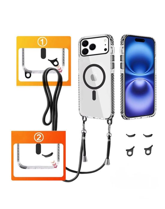Iphone 17 PRO 17 PRO MAX 17 Husa Magsafe Anti Soc Snur Detasabil