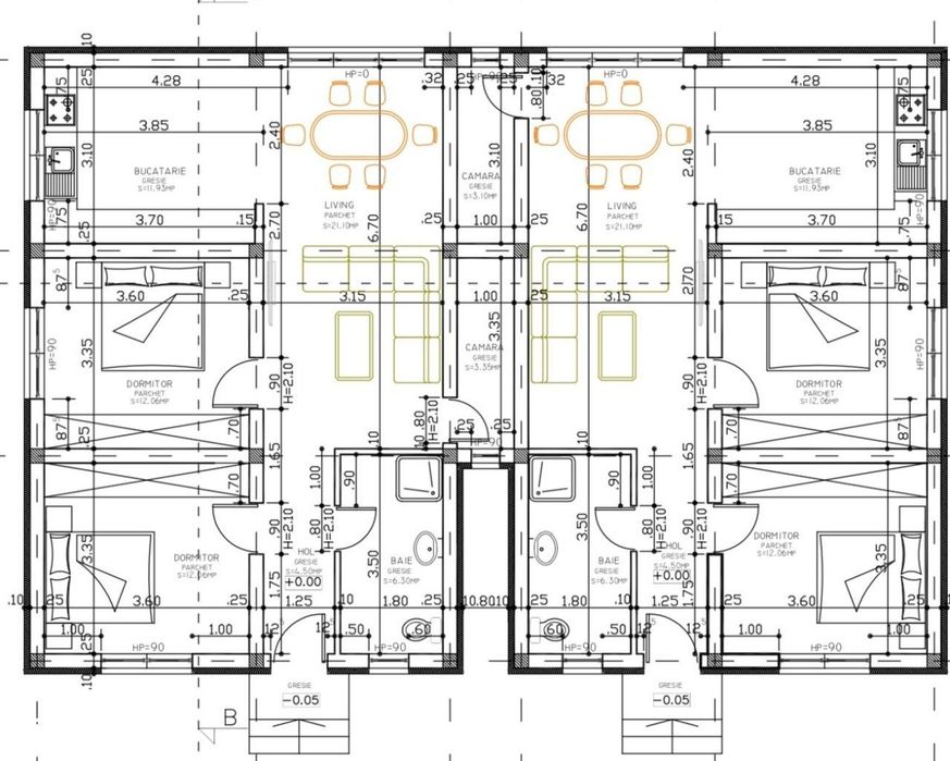 Pozitie Excelenta, Finalizata, Duplex Despartit