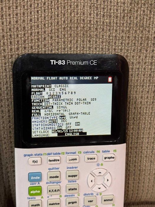 Calculator stintific Texas Instruments TI-83 Premium CE