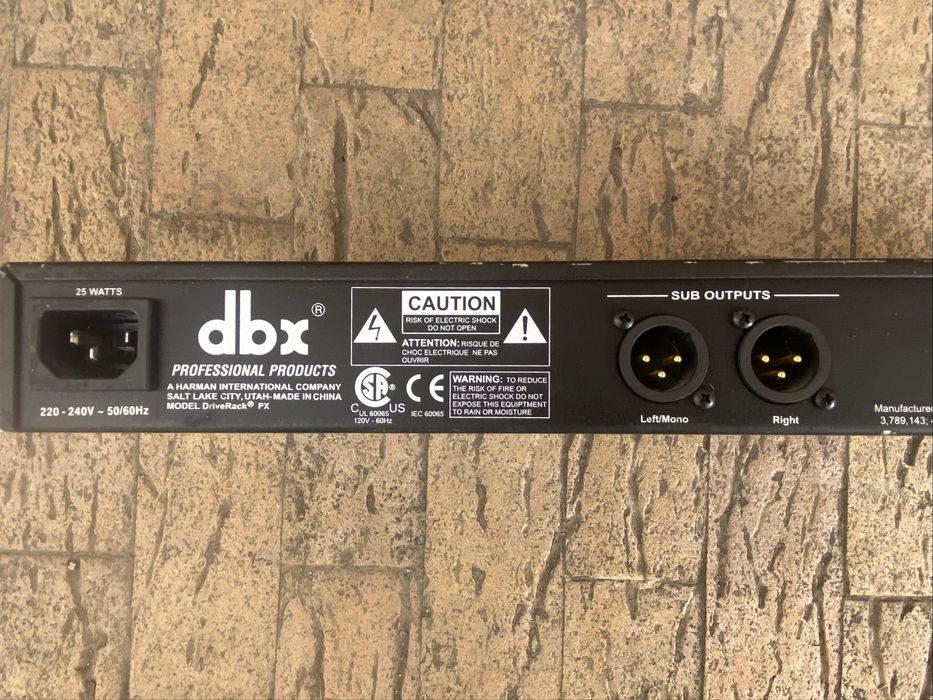 DBX DriveRack PX procesor sunet ( instrumente muzicale )