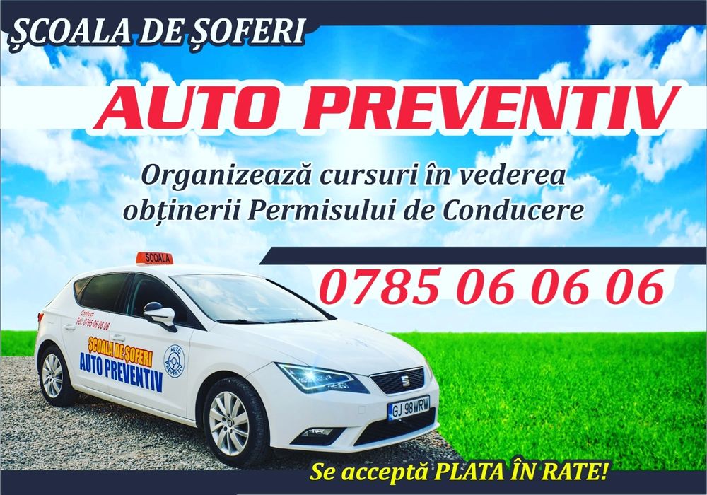 Scoala de soferi. Instructor auto . Atestate profesionale