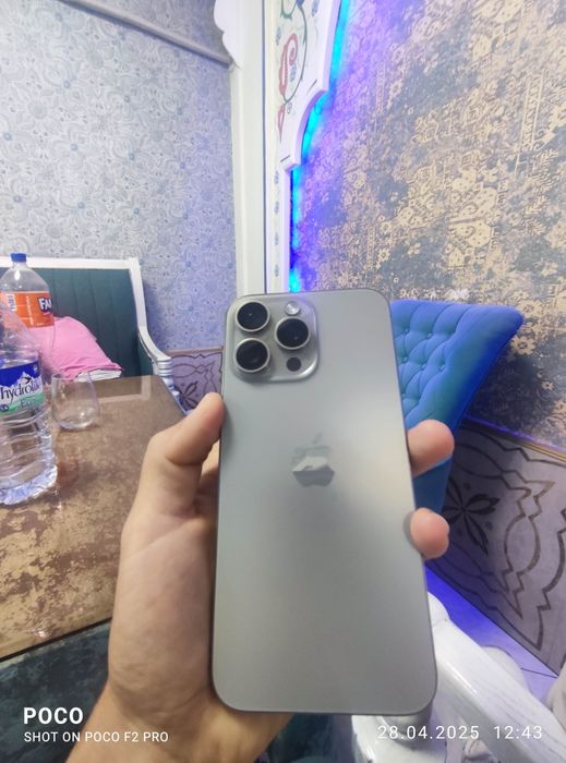 iPhone 15 Pro Max Natural 256Gb 96% LL/A ideal. Obmen faqat 16Pro Maxg