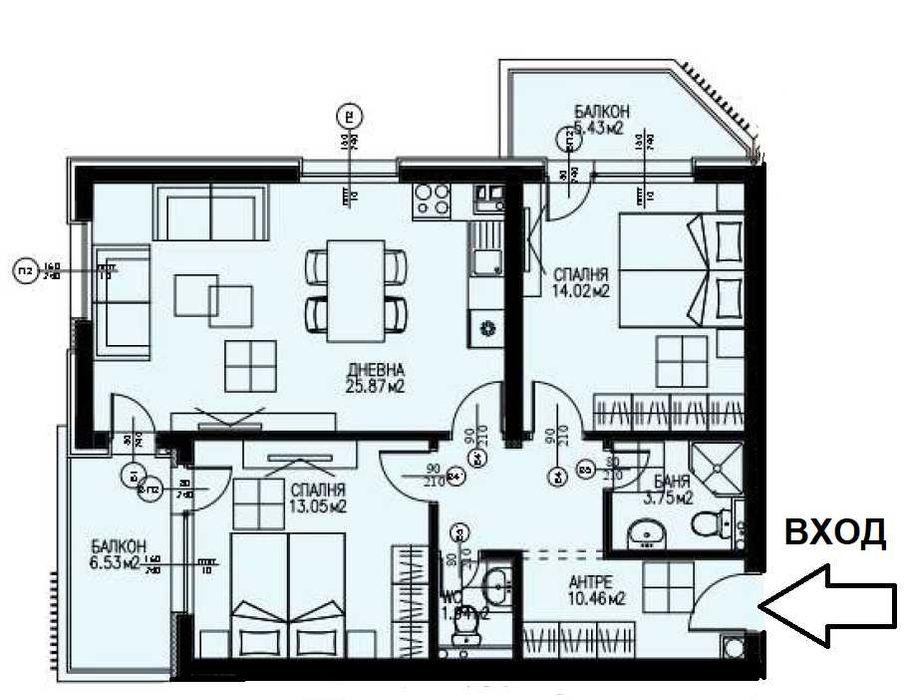 Продава се Тристаен апартамент в София, Драгалевци - 111 кв.м за 2568 €/кв.м - Снимка #1