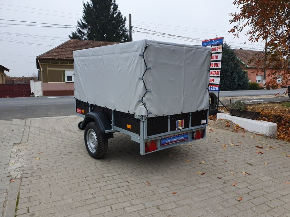 Remorca Rotaru Trailers M2 cu Prelata 750 kg 2m/1,15m