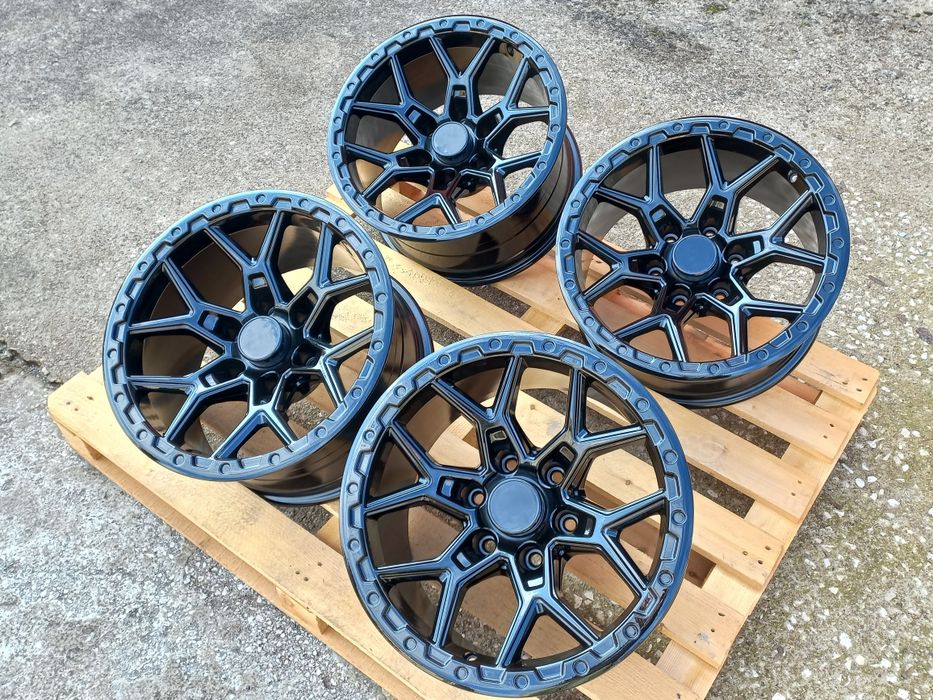 17"6x139.7 OFFRoAd 9ж ет-12 Nissan Toyota Mitsubushi Ram Jeep Piano Black Чисто Нови