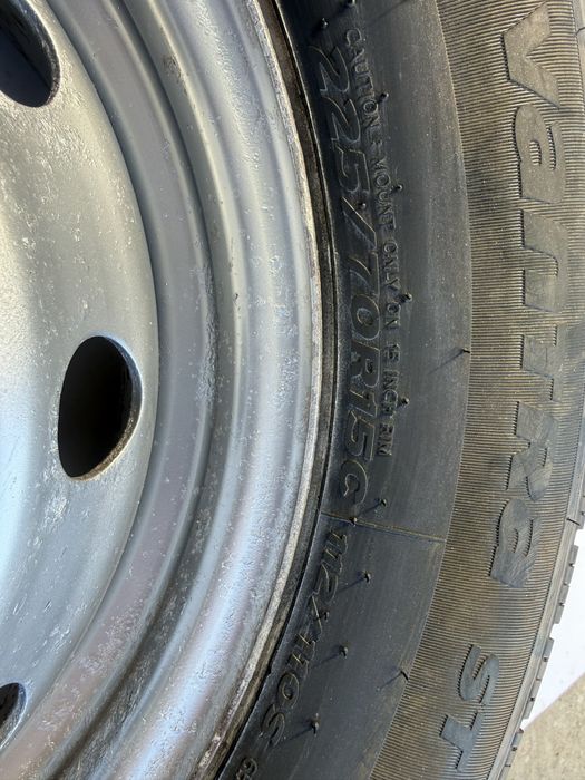 Janta Peugeot Boxer an 2008 cu anvelopa Hankoock 225/70 R15C