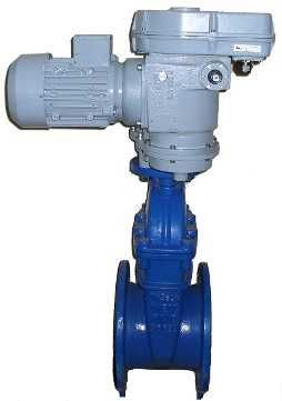 Задвижка с электроприводом.