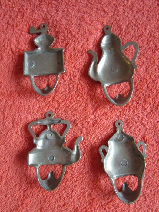 colectie 6 cuiere bronz masiv vintage superbe Germania cadou rar
