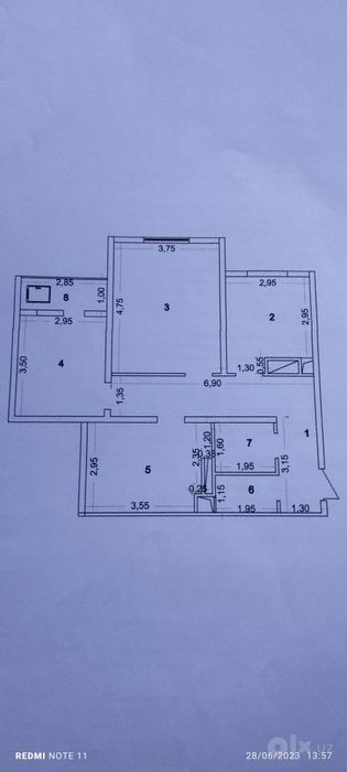 Qarshi sitydan kreditli 3xonali uy sotiladi yoki Cobaltga barter qilam