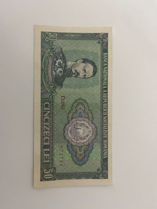 bancnota 50 de lei 1966