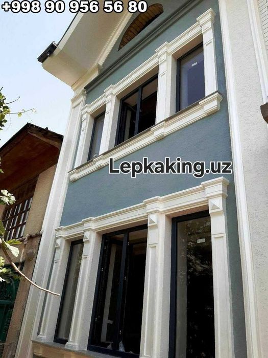 Toshkent O'zbekiston Bo'ylab Premium Plastik Fasad Dekori Ganch Naqsh