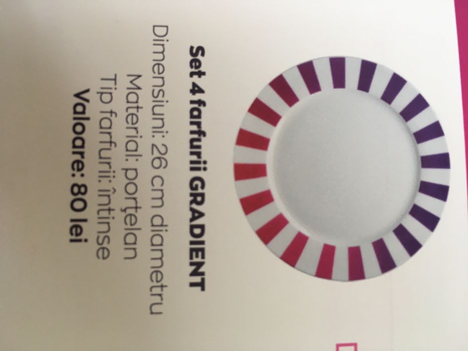 set 4 farfurii Gradient Avon