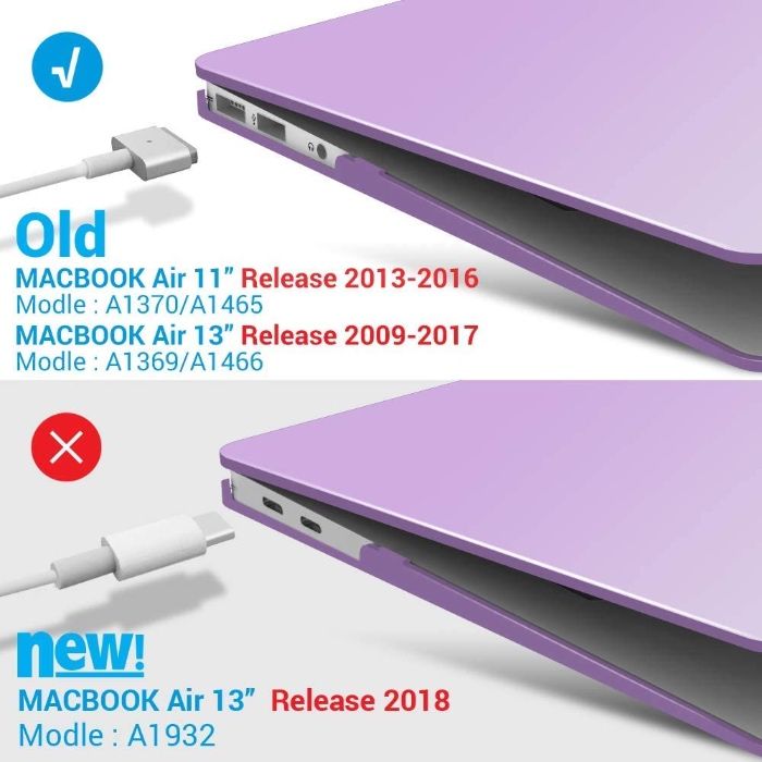 Carcasa geanta protectie tastatura MACBOOK 13 A1466 A1369 mov violet