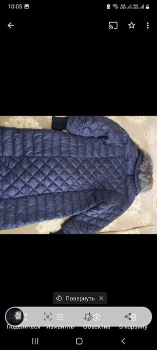 Продам пуховик с чернобуркой