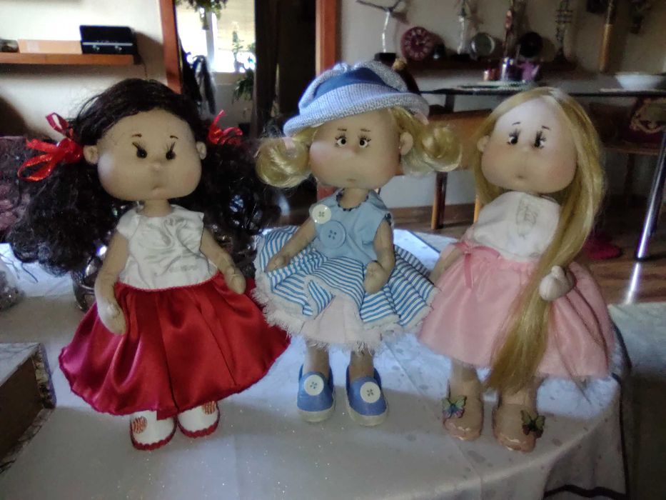 Papusa tip waldorf textila