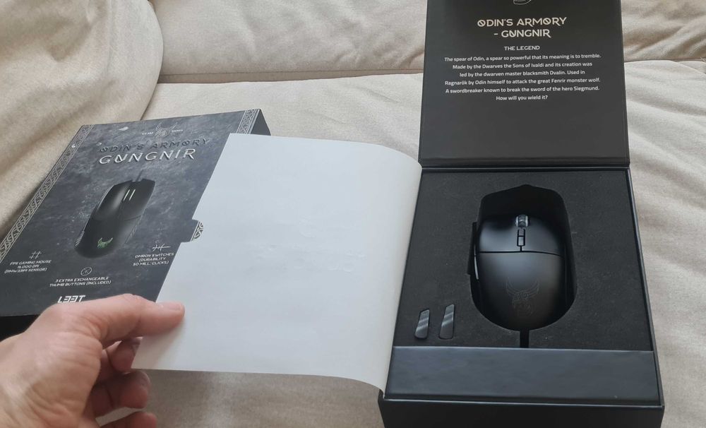 Гейминг мишка L33T GAMING GUNGNIR, RGB, програмируема