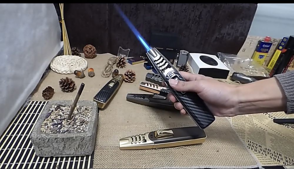 запалка за пури тип горелка екстремни условия разпалване  барбекю огън