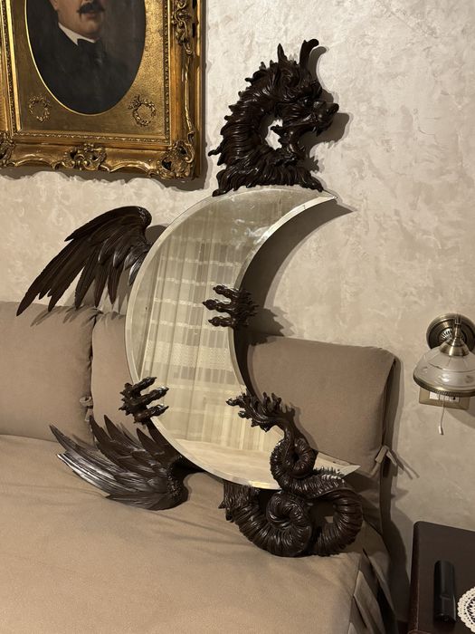 Oglinda Lemn Trandafir