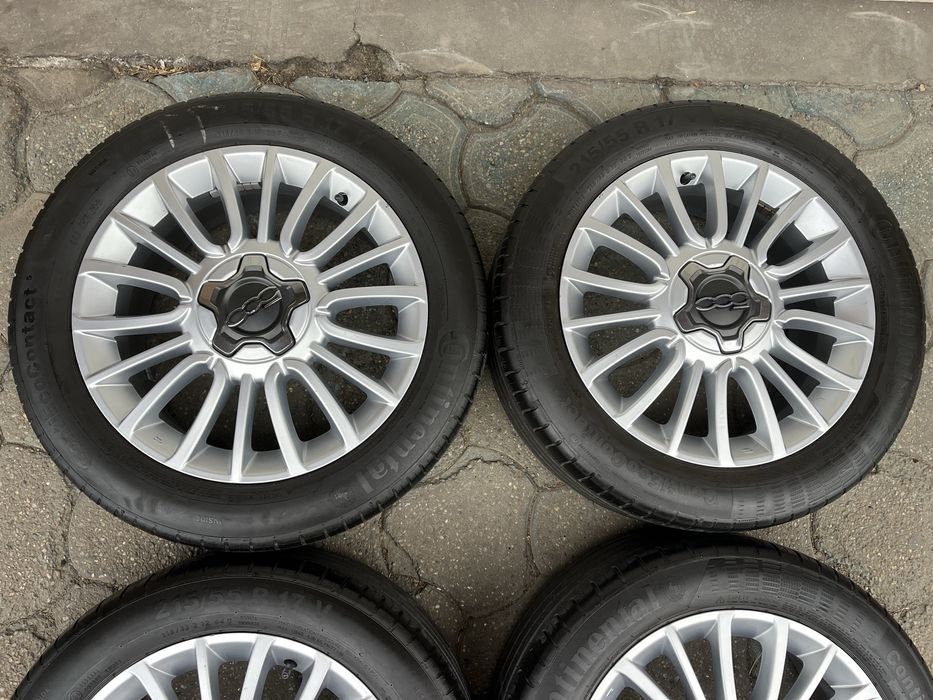 Jante aliaj 5x110mm, anvelope vara 215/55 R17, Fiat 500X, Opel  Zafira Signum Vectra Astra H