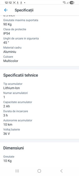 Hoverboard 6.5 inch Smart balance cu husa transport