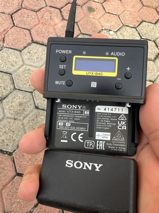 Kit Lavaliera/microfon Sony UTX-B40 URX-P40 interviuri/podcast/etc