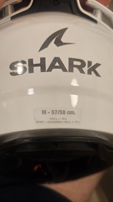 Casca moto SHARK D-SKWAL 3 BLANK alb
