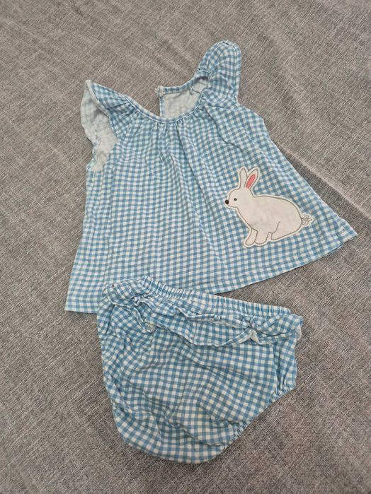 Летний комплект на девочку 12 месяцев