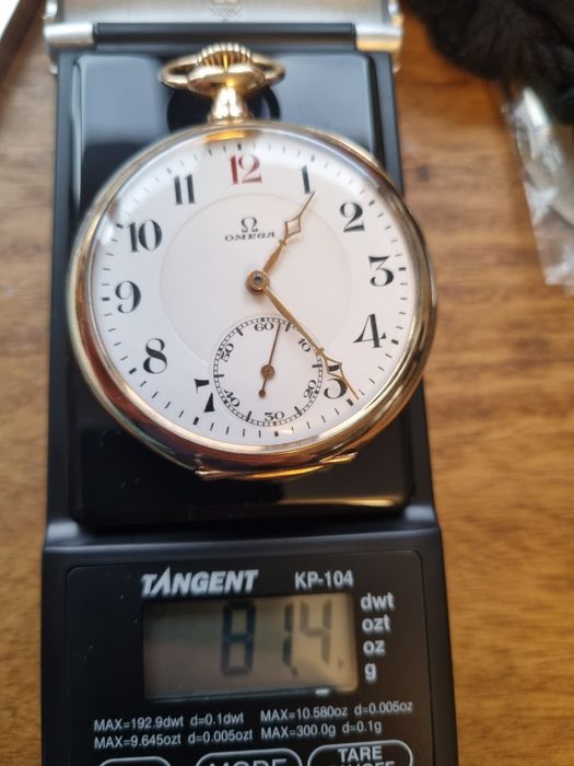 Omega златен  джобен 14к