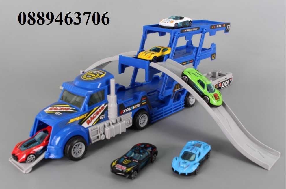 Автовоз с шест метални коли