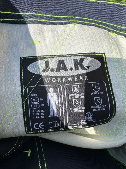 Pantaloni JAK antifoc , material genunchi Cordura mărimea 54