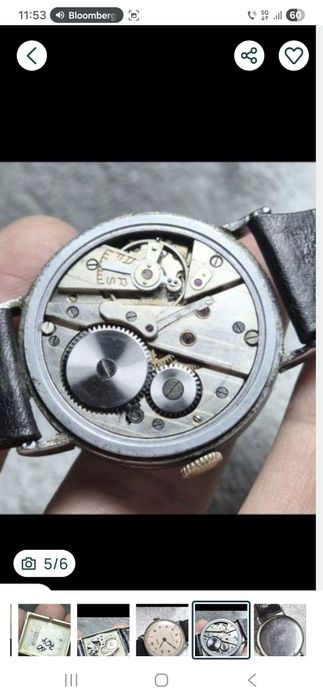 Seiko Seikomatic 39 jewels / Ceas tank argint/ Anker 1930