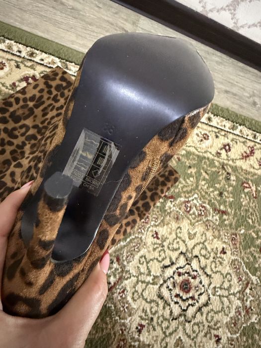 Ботфорты новые леопард