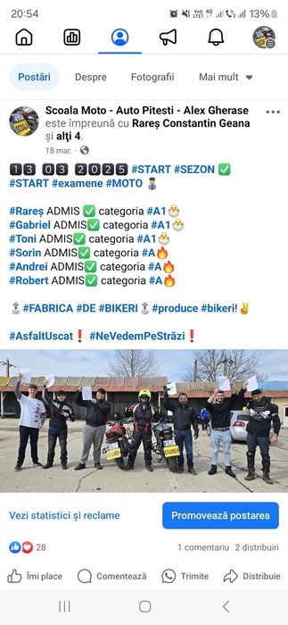 Scoala moto Pitesti  A1 / A2 /A - instructor moto Arges