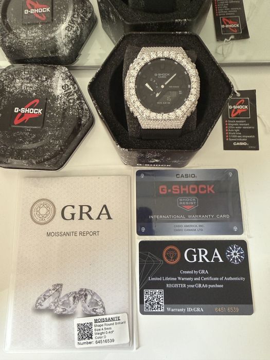 Casio G-Shock CasiOak Custom Black Iced Out